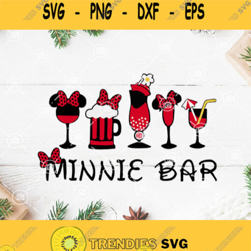 Disney Minnie Bar Svg Mickey Mouse Svg Minnie Mouse Svg Disney Svg