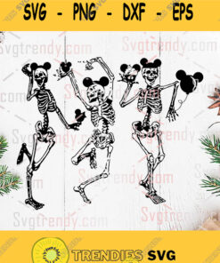 Disney Skeleton Mickey Svg Skeleton Dancing Svg Funny Halloween Svg Funny Skeleton Svg Mickey Mouse Svg Svg Cut Files Svg Clipart - Instant Download
