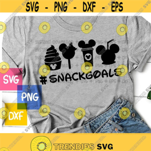 Disney Snack goals SVG Disney svg Snack goals svg dxf and png file instant download disney trip svg for cricut and silhouette Design 197