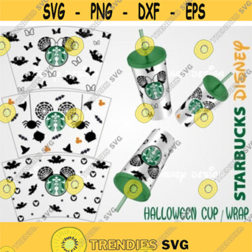 Disney Starbucks Full Wrap for Venti Cold CupMinnie Mouse SvgSeamless Full WrapStarbucks SvgMickey Mouse SvgHalloween SvgSvgEpsPng Design 53