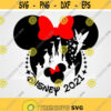 Disney castle Minnie mouse head silhouette Tinker bell Peter Pen trip to Disney 2021 for cricut and silhouette svg Design 163