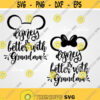 Disney is better with Grandma svg files Disney silhouette ears Mickey and Minnie mouse Mickey and Minnie Mouse cricut silhouette Design 270