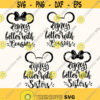 Disney is better with cousins and Sister Svg files Disney silhouette ears Mickey and Minnie mouse Mickey and Minnie Mouse Cricut Design 151