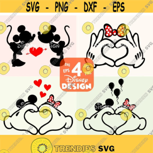 Disney love svg disney love wording svg minnie love svg mickey love svg heart love disney svg cut files cricut silhouette Design 132