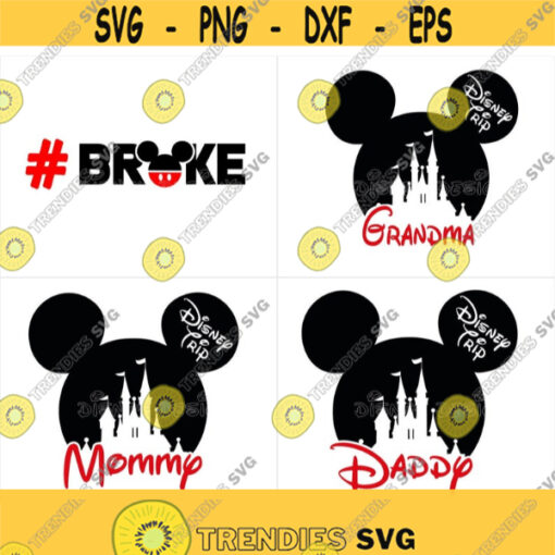 Disney trip SVG Disney Vacation svg Mickey mouse and Minnie mouse Disney castle disney trip svg for cricut and silhouette disney SVG Design 287