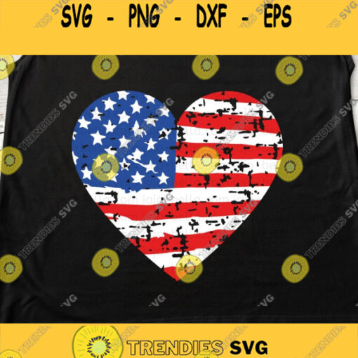 Distressed American Heart svg American Flag Svg Grunge American Flag Svg Merica svg USA Svg American Flag Shirt Patriot svg US Flag