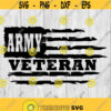 Distressed Army Veteran Flag svg png ai eps dxf DIGITAL FILES for Cricut CNC and other cut or print projects Design 128