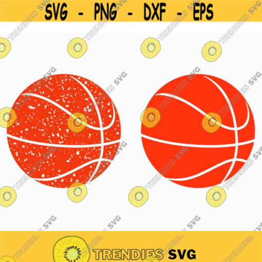 Distressed Basketball SVG Grunge Basketball svg Commercial use Cut Files Files for Cricut Silhouette Dxf Vector Design 519