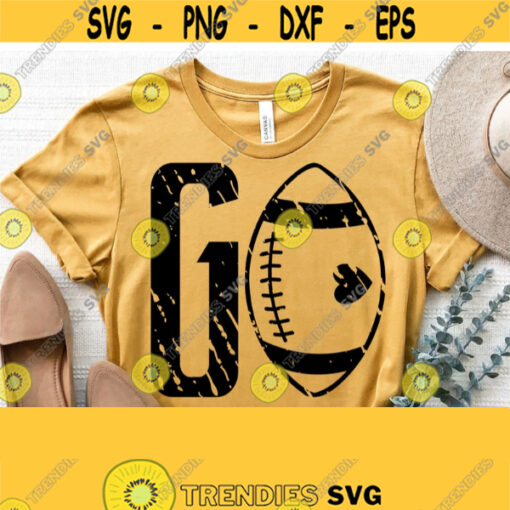 Distressed Football Svg Grunge Football Svg Go Svg Cut File Football Shirt Svg Football Mom Svg Cricut Silhouette File Instant Download Design 1091