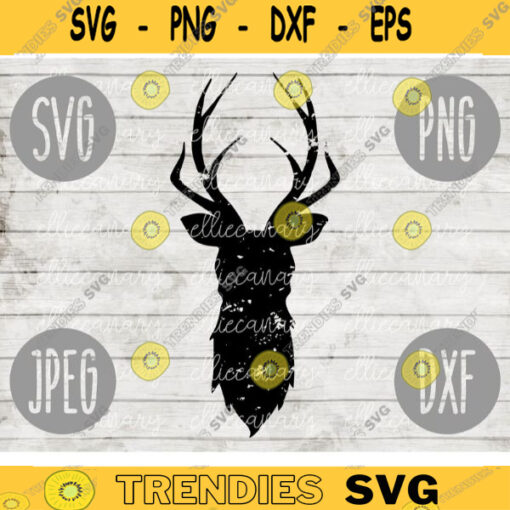 Distressed Grunge Deer Christmas Design svg png jpeg dxf Commercial Cut File Holiday SVG Baby Mama Papa 1414