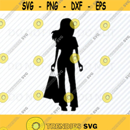 Diva Woman Shopping SVG Diva Queen Silhouette Clip Art Female SVG Files For Cricut Eps Png dxf ClipArt African american woman svg Design 371