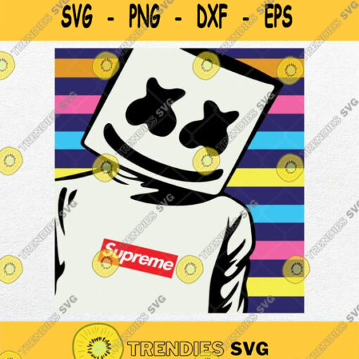 Dj Marshmello Supreme Limited Edition Svg Png Dxf Eps