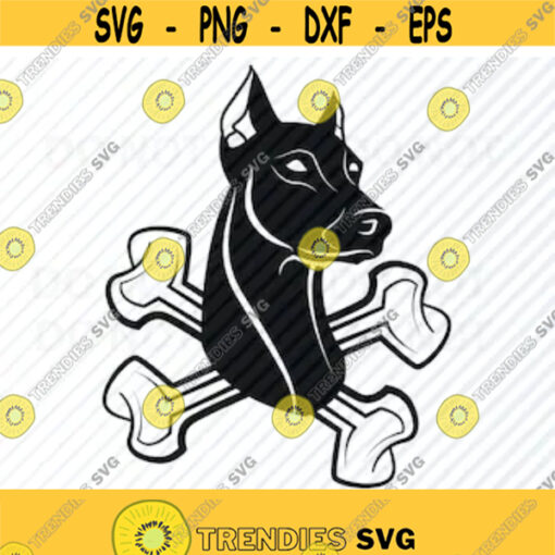 Doberman SVG Files Vector Images Clipart Dog Logo design SVG Image For Cricut Dog Silhouette Eps Png Dxf Clip Art Doberman pincher Design 220