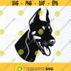 Doberman SVG Files Vector Images Clipart Dog Logo design SVG Image For Cricut Dog head Silhouette Eps Png Dxf Clip Art dog face Design 674