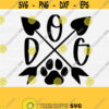 Dog Arrow Svg File for Cricut Cut Dog SvgPngEpsDxfPdf For Cricut and Printable Files Paw Print Silhouette Dog Pet Lover Mom Svg Design 795