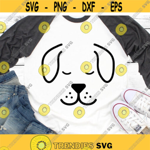 Dog Face Svg Cut File Cute Dog Face Svg Puppy Svg Kids Dog Shirt Svg Male Dog Svg Dog Face Silhouette Svg Files for Cricut Png