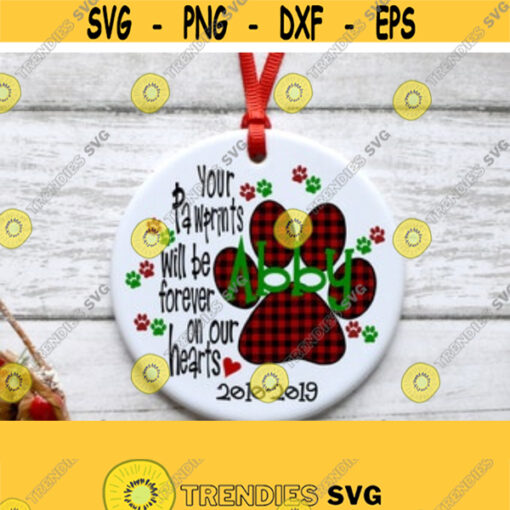 Dog Memorial SVG Dog Ornament SVG Dog Christmas SVG Dog Sublimation Design Svg Dxf Ai Pdf Eps Png Jpeg Digital Cut Files