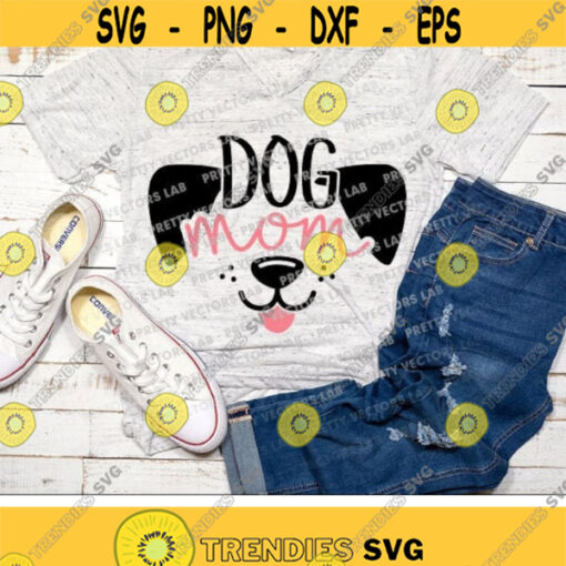 Dog Mom Svg Dog Mama Svg Dog Lovers Cut Files Love Puppy Svg Fur Mama Svg Pet Lover Svg Dxf Eps Png Dog Face Design Silhouette Cricut Design 2526 .jpg