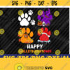 Dog Paw Happy Hallothanksmas Svg Halloween Svg Happy Hallothanksmas Dog Lover Svg Dog Paw Svg Fall Autumn Svg Design 294