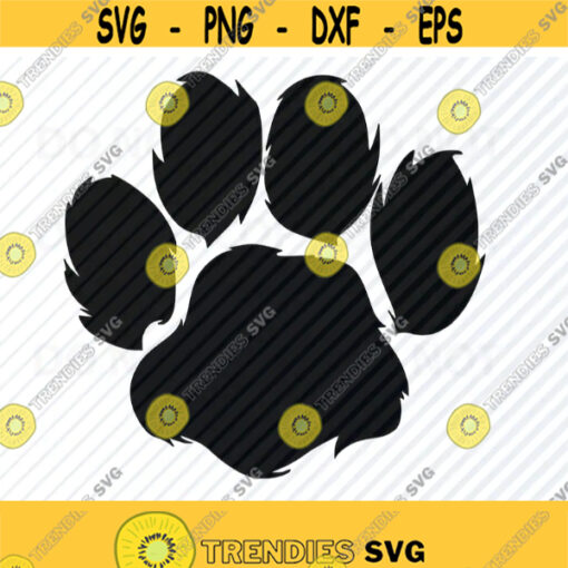 Dog Paw Print SVG Files Pawprint Vector Images Clipart Cutting Files SVG Image For Cricut Dog Silhouettes Eps Png Dxf Clip Art Design 108