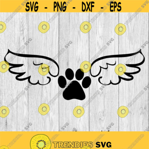 Dog Paw Wings Dog Angel Wings svg png ai eps dxf DIGITAL FILES for Cricut CNC and other cut or print projects Design 274