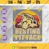 Dog Pitbull Resting Pit Face svg Pitbull Lovers Gift Long sleeve Svg Eps Png Dxf Digital Download Design 67