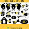 Dog SVG Bundle. Pet Care PNG Clipart. Vector Dog Paw Prints. Doggie Paws Bones Cut Files. Puppy Monograms. Doggy Instant Download dxf eps Design 719