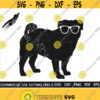 Dog SVG Pug SVG Pug Silhouette Pug In Glasses Svg Puppy Svg Rescue Svg Pet Rescue Svg Dog Mom Svg Dog Mama Svg Design 423