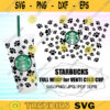 Dog paw print svg Paw Starbucks Full Wrap Paw Print for Starbucks Venti Cold Cup SVG Cut Files For Cricut DIY Instant Download 219