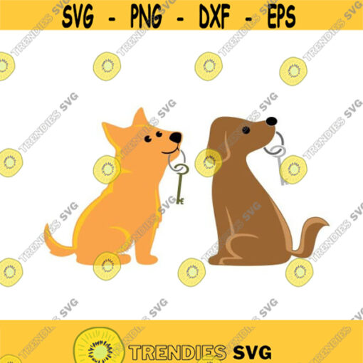 Dog with key pirates Cuttable Design SVG PNG DXF eps Designs Cameo File Silhouette Design 886