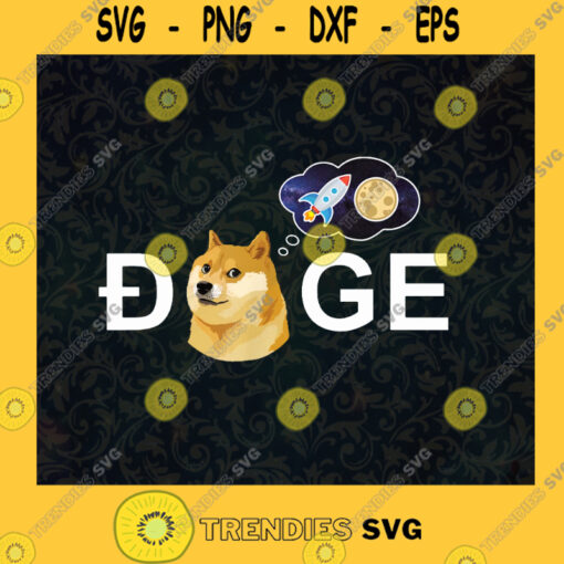 Dogecoin Svg Doge Planet Svg Corgi Dog Svg Dog Paws Svg Dog Mom Svg