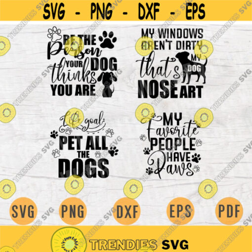 Dogs SVG Bundle Pack 4 Files for Cricut Vector Bundle Dog Lover Cut Files INSTANT DOWNLOAD Cameo Svg Dxf Eps Png Pdf Iron On Shirt 1 Design 1071.jpg