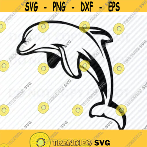 Dolphin 6 Svg Files Vector Images Silhouette Craft supply Clipart SVG Image For Cricut Stencil SVG Eps Png Dxf Clip Art marine svg Design 296