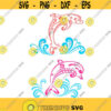 Dolphin Fish Beach Ocean Cuttable Design SVG PNG DXF eps Designs Cameo File Silhouette Design 657