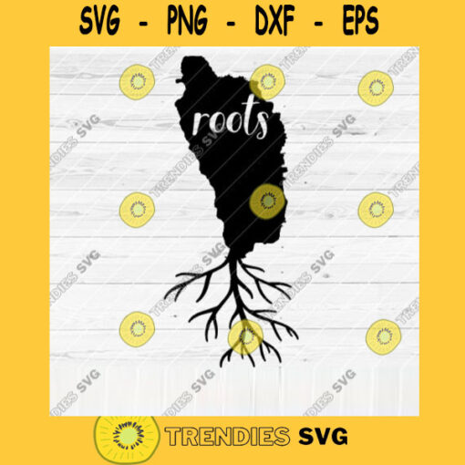 Dominica Roots SVG File Home Native Map Vector SVG Design for Cutting Machine Cut Files for Cricut Silhouette Png Pdf Eps Dxf SVG