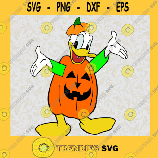 Donald Duck SVG Duck T Shirt Pumpkin SVG Cute Donald Halloween SVG