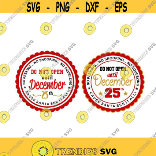 Dont Open till Christmas Cuttable Design SVG PNG DXF eps Designs Cameo File Silhouette Design 605