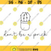Dont be a Prick Decal Files cut files for cricut svg png dxf Design 230