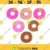 Donut Food dessert Cuttable Design SVG PNG DXF eps Designs Cameo File Silhouette Design 1137