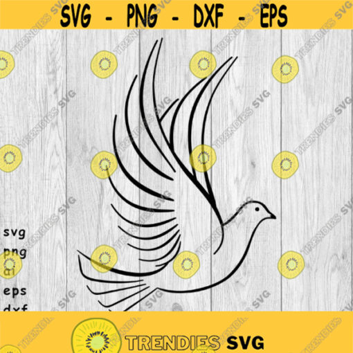 Dove svg png ai eps dxf DIGITAL FILES for Cricut CNC and other cut or print projects Design 133