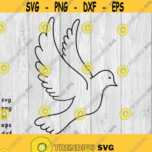 Dove svg png ai eps dxf DIGITAL FILES for Cricut CNC and other cut or print projects Design 416