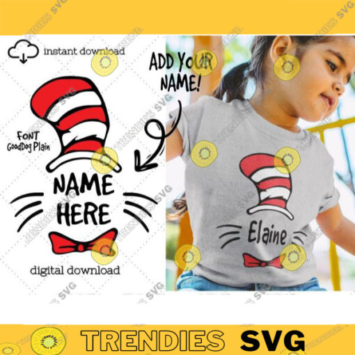 Dr Seuss SVG Dr Seuss Hat SVG Cat in the Hat svg Teacher Shirt svg thing 1 thing 2 clipart Digital File Instant Download Svg For Cricut 114 copy