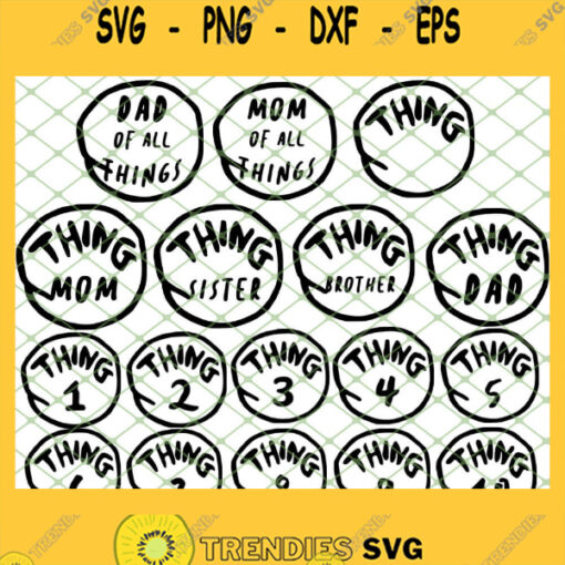 Dr Seuss Thing SVG PNG DXF EPS 1
