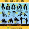 Dragon Ball Z Svg Png Vector Bundle DBZ Print Silhouette black and White Cut File for Cricut Design Space Digital Dovnload Design 38.jpg