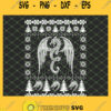 Dragon Christmas Fantasy Mystical Holiday SVG PNG DXF EPS 1