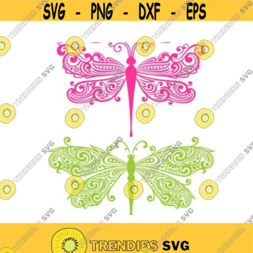 Dragonfly Insect Summer Bug Cuttable Design SVG PNG DXF eps Designs Cameo File Silhouette Design 17