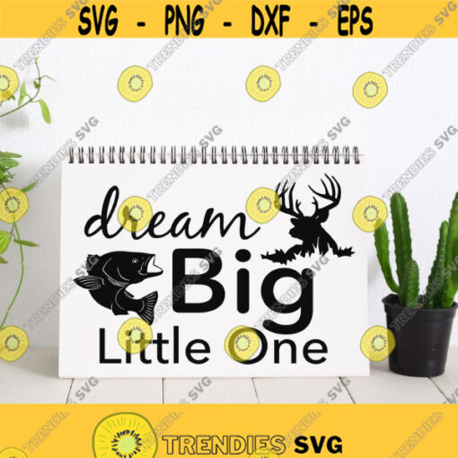 Dream Big Little One Svg Cut File Dream Big Sign Dream Big Print Kids Room Sign Svg Farmhouse Svg Files for Cricut Rustic Svg Files Design 331