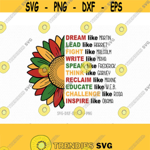 Dream like martin svg Juneteenth svg black history month svg for CriCut silhouette jpg png dxf Design 423