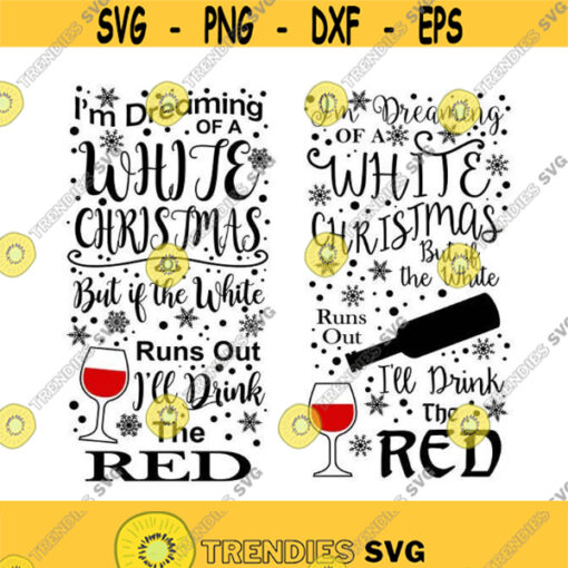 Dreaming of a white christmas Cuttable Design SVG PNG DXF eps Designs Cameo File Silhouette Design 1136
