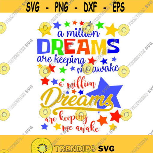 Dreams Million Cuttable Design SVG PNG DXF eps Designs Cameo File Silhouette Design 1712